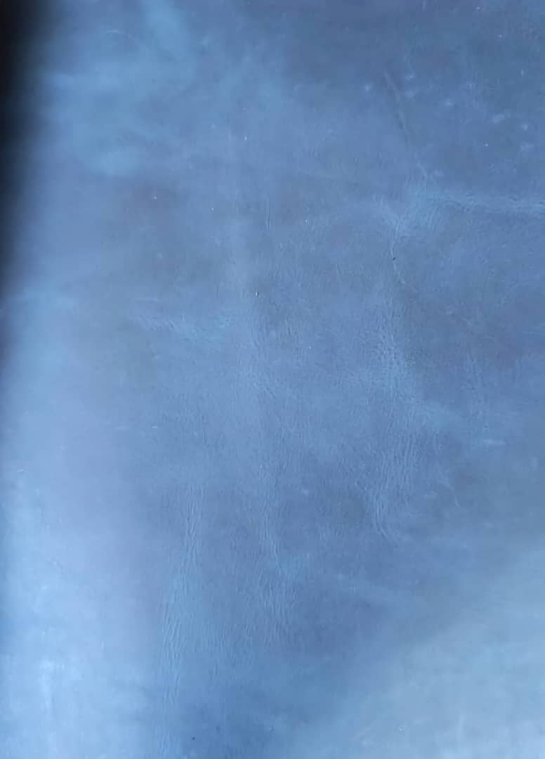 Raw Leather Material – Premium Quality for Crafting & Design Projects - Blue